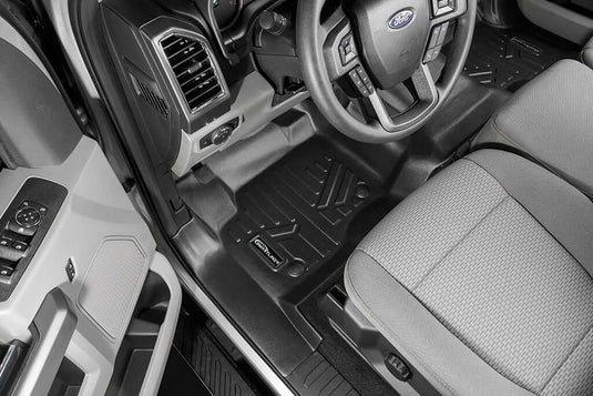 SMARTLINER Custom Fit Floor Liners For 2017-2025 Ford F-250|F-350 Super Crew Cab with 1st Row Bench Seat with Over The Hump Coverage and no 2nd Row Under Seat Storage