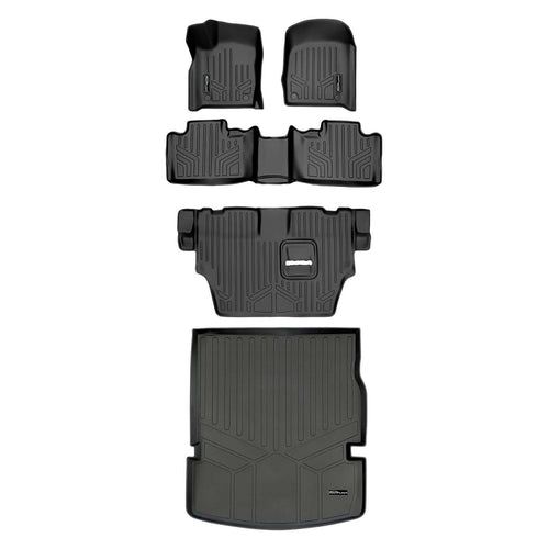 Smart Trim™ Custom Fit Floor Liners For 2016-2025 Dodge Durango (with 2nd Row Bench Seat)