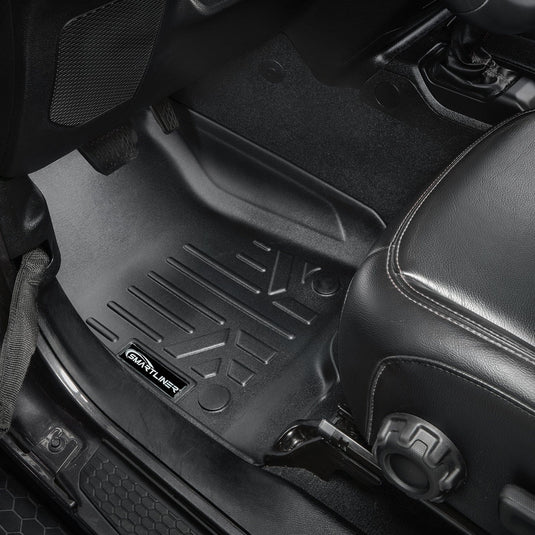 SMARTLINER Custom Fit Floor Liners For 18-24 Wrangler JL Unlimited (with Sub and No Flat Load Floor)