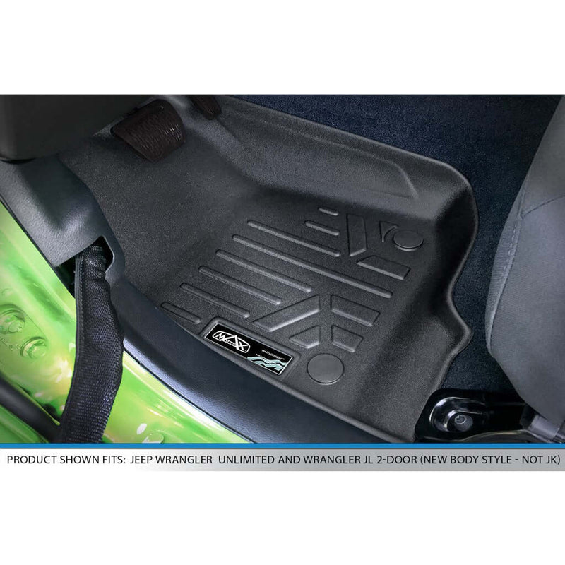 Load image into Gallery viewer, SmartCoverage™ Custom Fit Floor Liners For 2020-2025 Jeep Gladiator with Non Lockable Rear Underseat Storage
