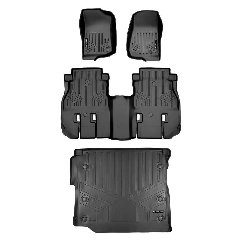 Load image into Gallery viewer, SMARTLINER Custom Fit Floor Liners For 18-24 Wrangler JL Unlimited (with Sub and No Flat Load Floor)
