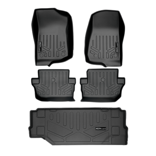 SMARTLINER Custom Fit Floor Liners For 2018-2025 Jeep Wrangler 2-Door (JL New Body Style - not JK)