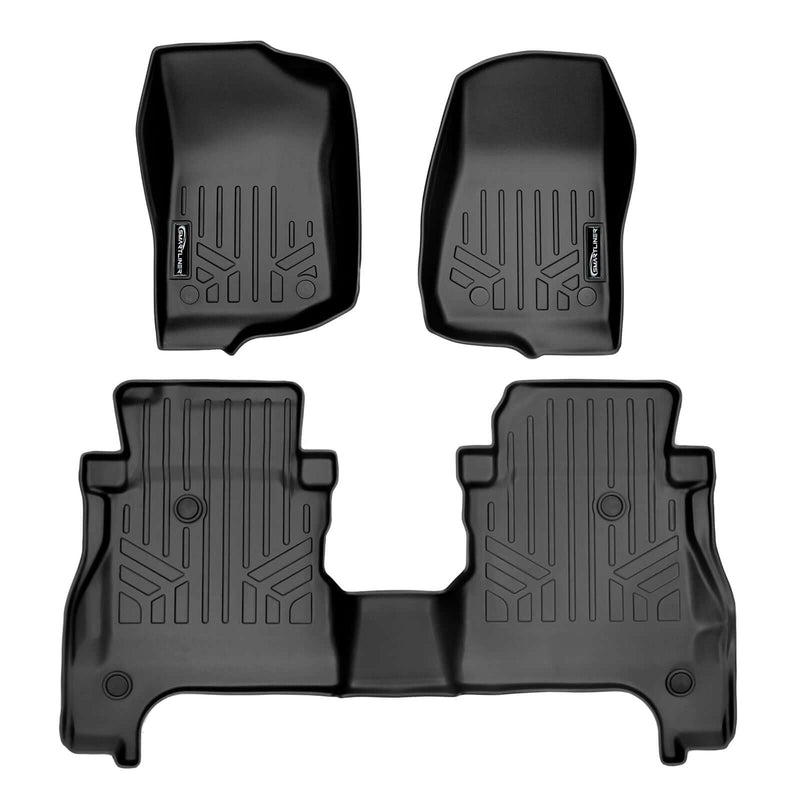 Load image into Gallery viewer, SmartCoverage™ Custom Fit Floor Liners For 2020-2025 Jeep Gladiator with Lockable Rear Underseat Storage
