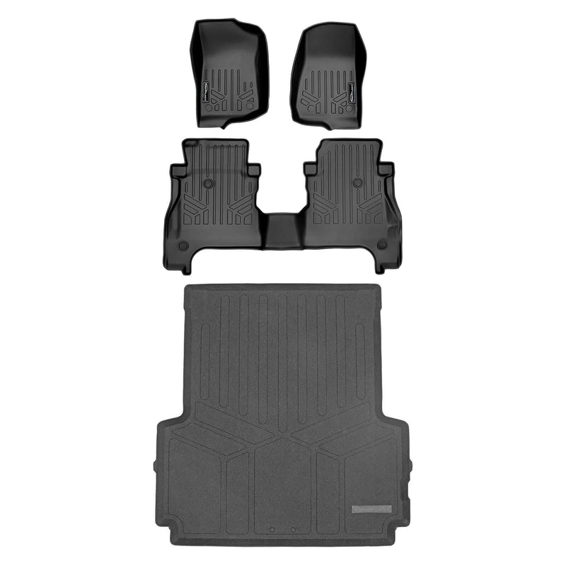 Load image into Gallery viewer, SmartCoverage™ Custom Fit Floor Liners For 2020-2025 Jeep Gladiator with Lockable Rear Underseat Storage
