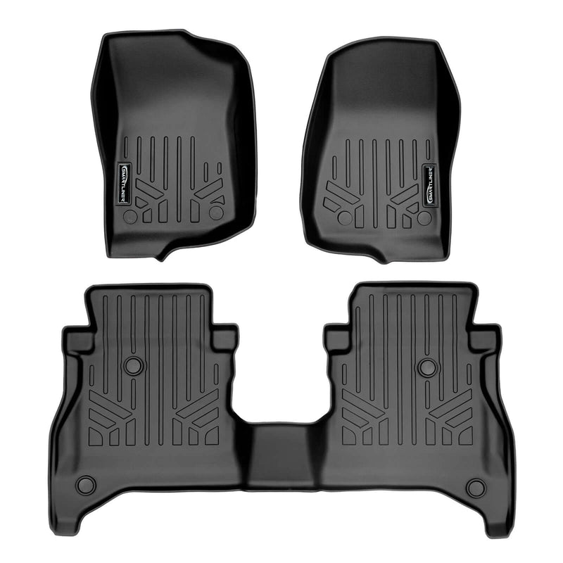 Load image into Gallery viewer, SmartCoverage™ Custom Fit Floor Liners For 2020-2025 Jeep Gladiator with Non Lockable Rear Underseat Storage
