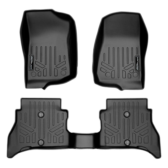 SMARTLINER Custom Fit Floor Liners For 2021-2025 Jeep Wrangler 4xe (Without Trail-Rail system)