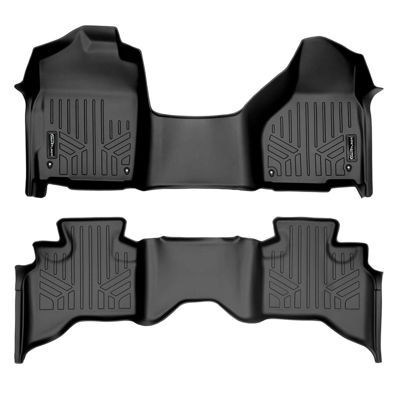 Load image into Gallery viewer, SMARTLINER Custom Fit Floor Liners For 2012-2022 RAM 1500 Quad Cab with 1st Row Bench Seat and Dual Floor Hooks
