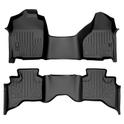 SMARTLINER Custom Fit Floor Liners For 2009-12 Dodge Ram 1500 Quad Cab with 1st Row Bench Seat and Single Floor Hook