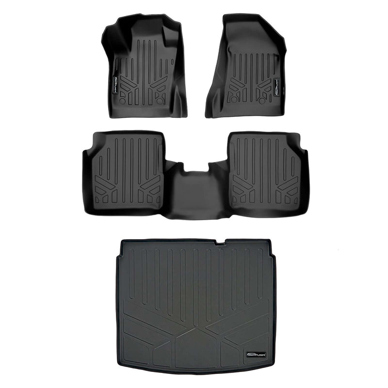 Load image into Gallery viewer, SMARTLINER Custom Fit Floor Liners For 2017-2025 Jeep Compass with Dual Driver Side Floor Hooks (New Body Style)
