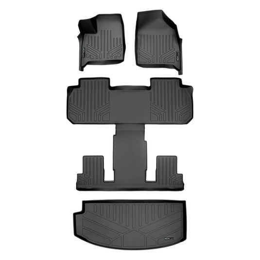 SMARTLINER Custom Fit Floor Liners For 2018-2024 Buick Enclave with 2nd Row Bucket Seats