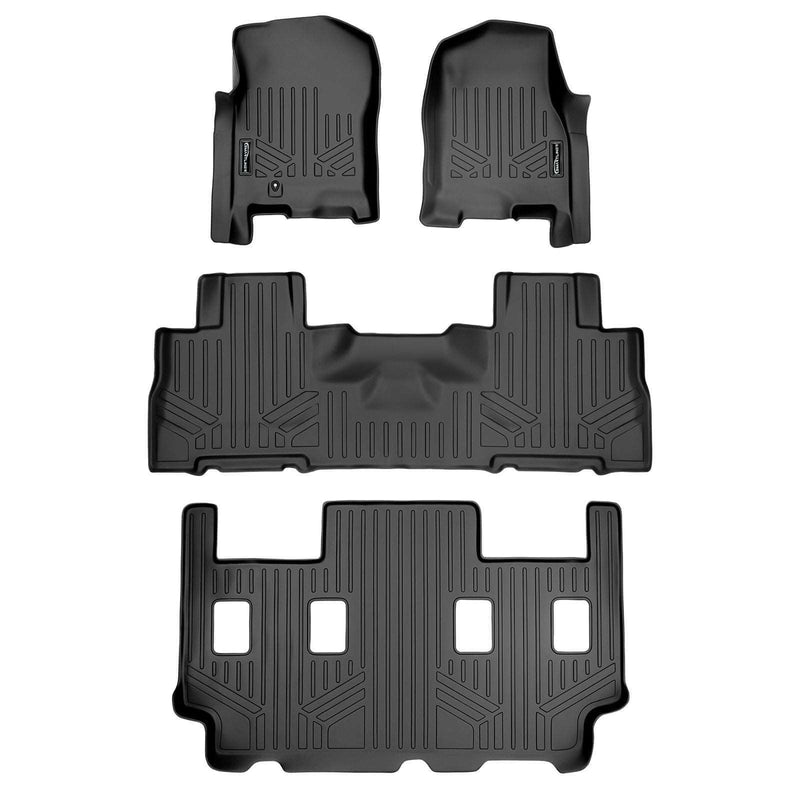 Load image into Gallery viewer, SMARTLINER Custom Fit Floor Liners For 2007 - 2017 Ford Expedition EL / Lincoln Navigator L (with 2nd Row Bucket Seats)
