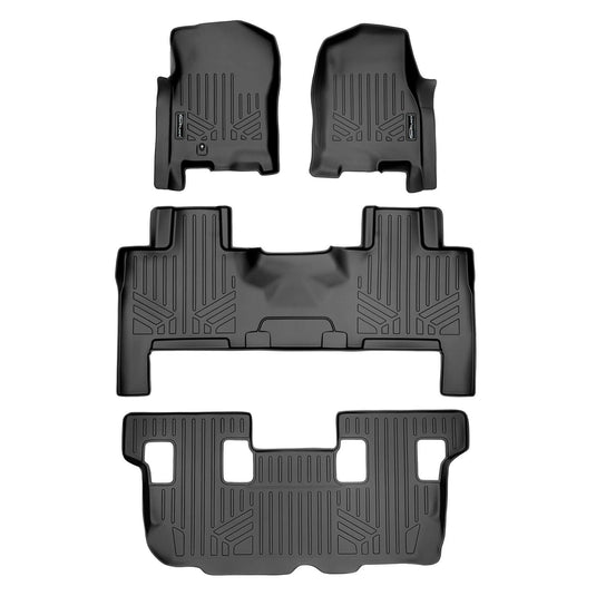 Smart Trim™ Custom Fit Floor Liners For 2007 - 2010 Ford Expedition/Lincoln Navigator (with Console)