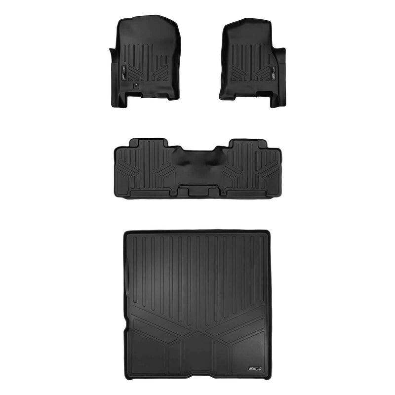Load image into Gallery viewer, Smart Trim™ Custom Fit Floor Liners For 2007 - 2010 Ford Expedition/Lincoln Navigator (with Console)

