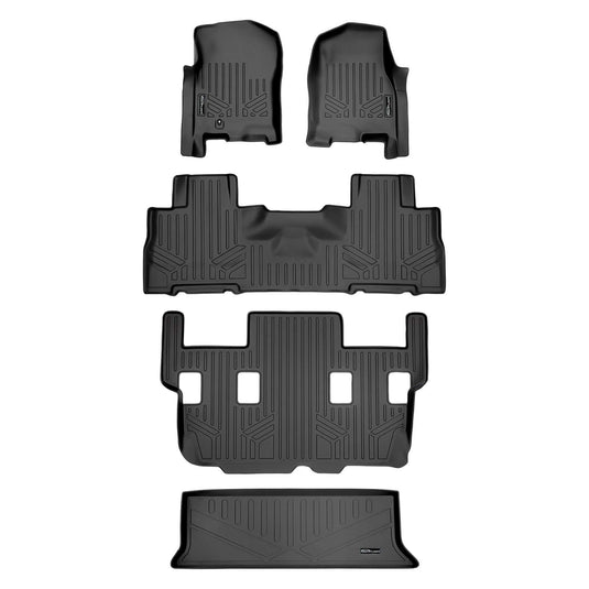 SMARTLINER Custom Fit Floor Liners For 2007-2017 Ford Expedition/Lincoln Navigator with 2nd Row Bucket Seats (No EL or L Models)