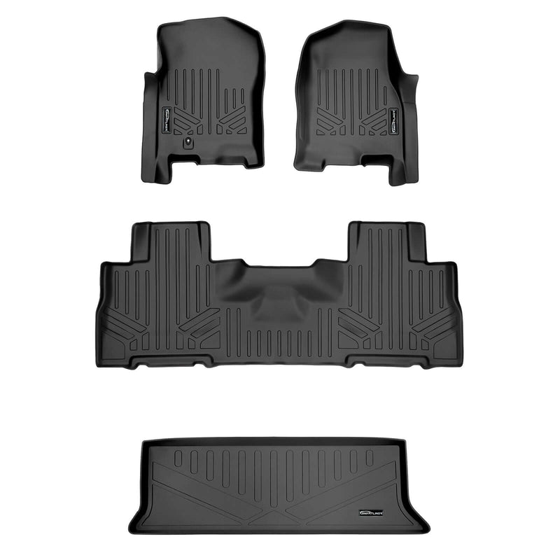 Load image into Gallery viewer, SMARTLINER Custom Fit Floor Liners For 2007 - 2017 Ford Expedition/Lincoln Navigator with 2nd Row Bucket Seats (No EL or L Models)

