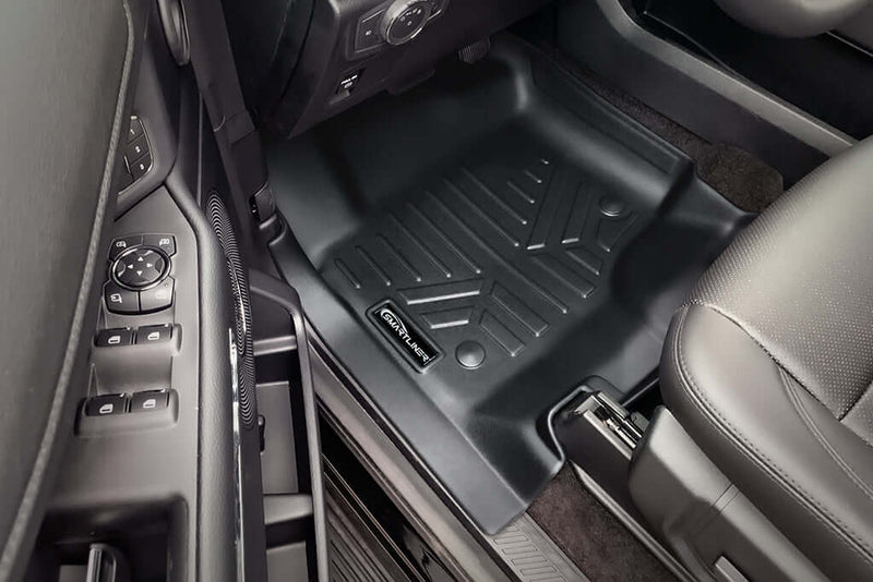 Load image into Gallery viewer, Smart Trim™ Custom Fit Floor Liners For 2018-2024 Lincoln Navigator 2nd Row Bucket Seats (Only Max or L)
