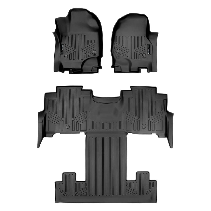 Load image into Gallery viewer, Smart Trim™ Custom Fit Floor Liners For 2018-2024 Ford Expedition/Lincoln Navigator 2nd Row Bucket Seats (no Max or L)
