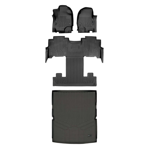 Smart Trim™ Custom Fit Floor Liners For 2018-2024 Lincoln Navigator 2nd Row Bucket Seats (Only Max or L)