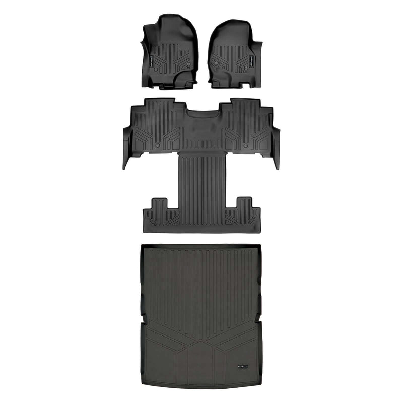 Load image into Gallery viewer, Smart Trim™ Custom Fit Floor Liners For 2018-2024 Lincoln Navigator 2nd Row Bucket Seats (Only Max or L)
