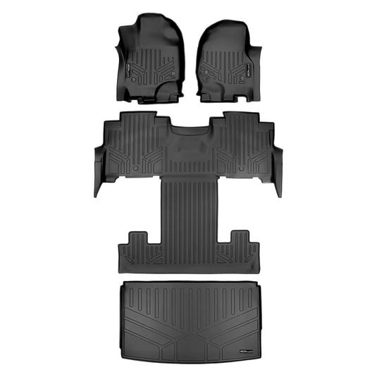 Smart Trim™ Custom Fit Floor Liners For 2018-2024 Lincoln Navigator 2nd Row Bucket Seats (Only Max or L)