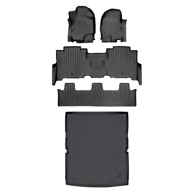 Load image into Gallery viewer, Smartliner Custom Fit Floor Liners For 2018-2024 Ford Expedition Max/Lincoln Navigator L (with 2nd Row Bench Seat)
