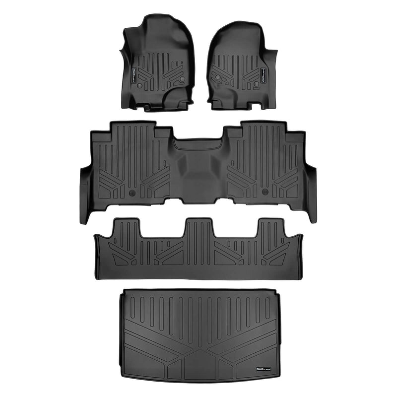 Load image into Gallery viewer, Smartliner Custom Fit Floor Liners For 2018-2024 Ford Expedition Max/Lincoln Navigator L (with 2nd Row Bench Seat)

