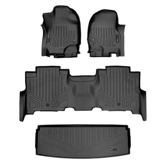 Smartliner Custom Fit Floor Liners For 2018-2024 Ford Expedition/Lincoln Navigator 2nd Row Bench Seat (no Max or L)