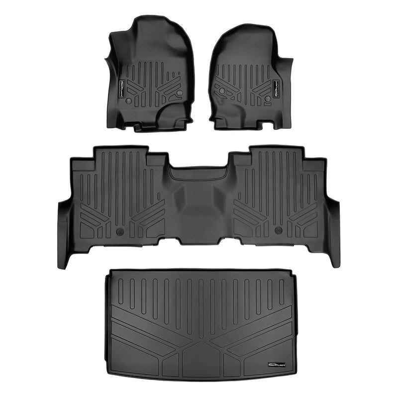 Load image into Gallery viewer, Smartliner Custom Fit Floor Liners For 2018-2024 Ford Expedition Max/Lincoln Navigator L (with 2nd Row Bench Seat)
