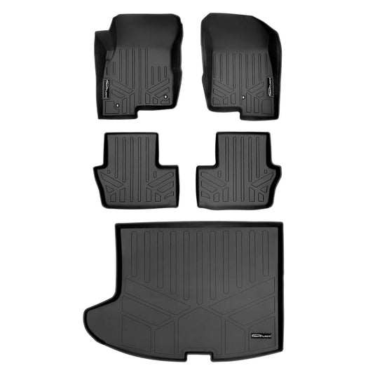 SMARTLINER Custom Fit Floor Liners For 2017 Jeep Patriot (with 1st Row Dual Driver Side Floor Hooks)