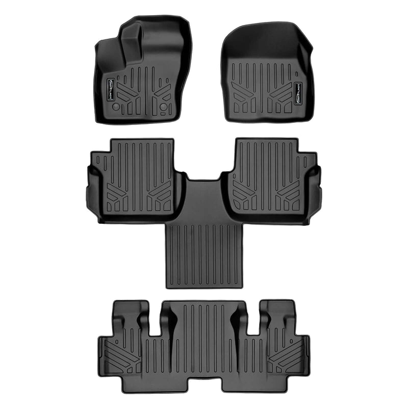 Load image into Gallery viewer, SMARTLINER Custom Fit Floor Liners For 2014-2020 Transit Connect With Carpet Flooring (Long Wheelbase &amp; 2nd Row Bucket Seats)
