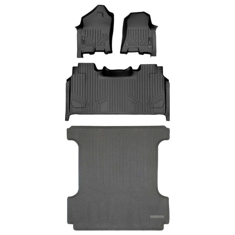 Load image into Gallery viewer, SmartCoverage™ Custom Fit Floor Liners For 2021-2024 Ram 1500 TRX with Rear Underseat Storage Box
