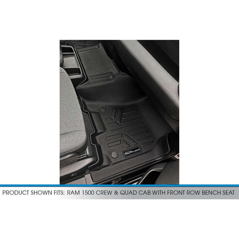 Load image into Gallery viewer, SMARTLINER Custom Fit Floor Liners For 2019 - 2024 Ram 1500 Crew and Quad Cab with First Row Bench Seat
