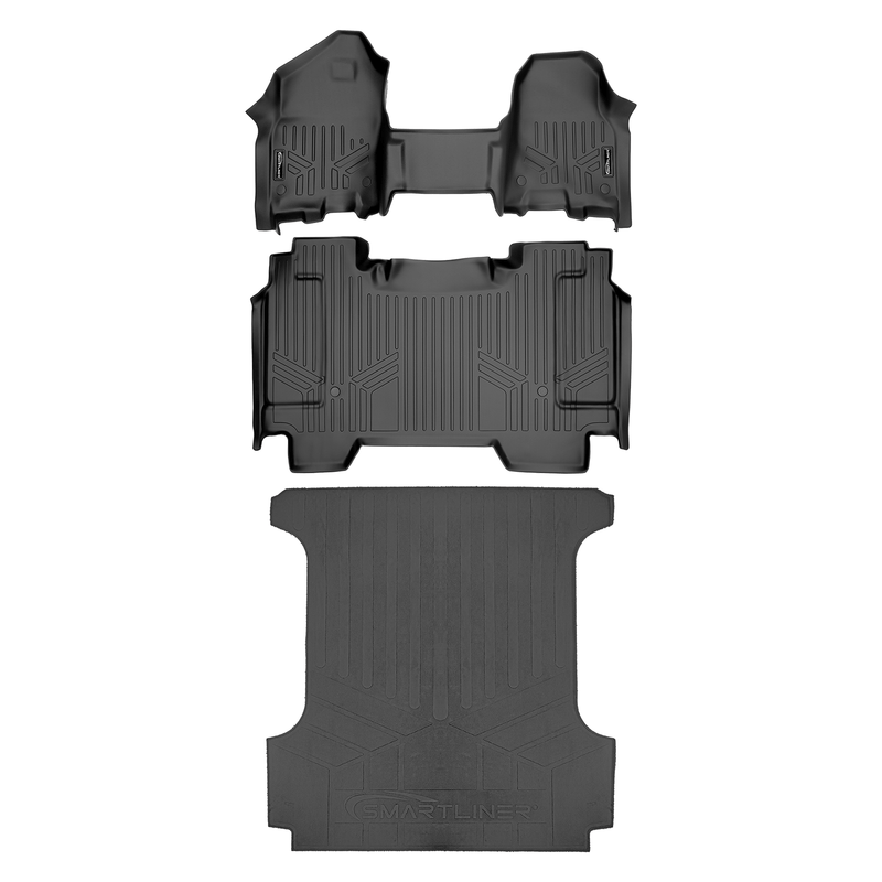 Load image into Gallery viewer, SmartCoverage™ Custom Fit Floor Liners For 2019-2024 Ram 1500 Crew Cab with First Row Bench Seat
