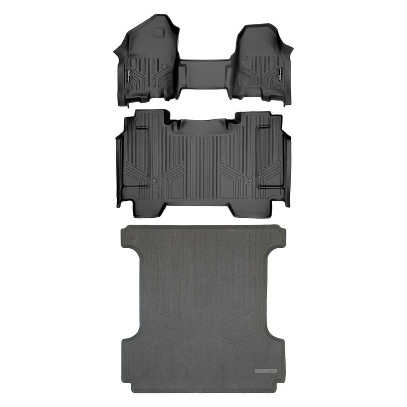 Load image into Gallery viewer, SmartCoverage™ Custom Fit Floor Liners For 2019-2024 Ram 1500 Crew Cab with First Row Bench Seat
