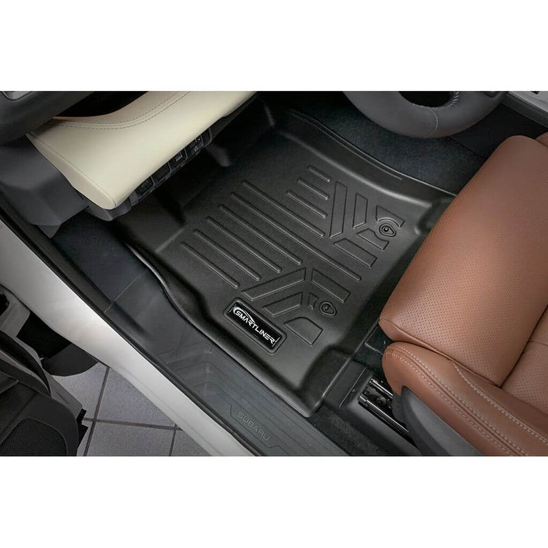 Load image into Gallery viewer, Smart Trim™ Custom Fit Floor Liners For 2019-2025 Subaru Ascent with 2nd Row Bench Seat and With Subwoofer in the Cargo Area

