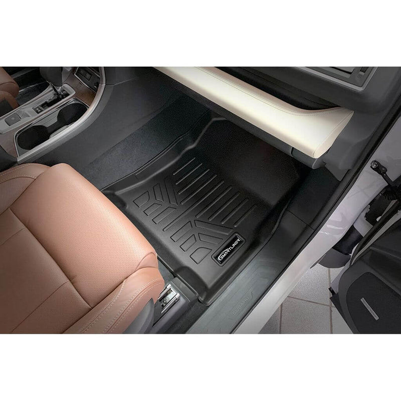 Load image into Gallery viewer, Smart Trim™ Custom Fit Floor Liners For 2019-2025 Subaru Ascent with 2nd Row Bucket Seats and With Subwoofer in the Cargo Area
