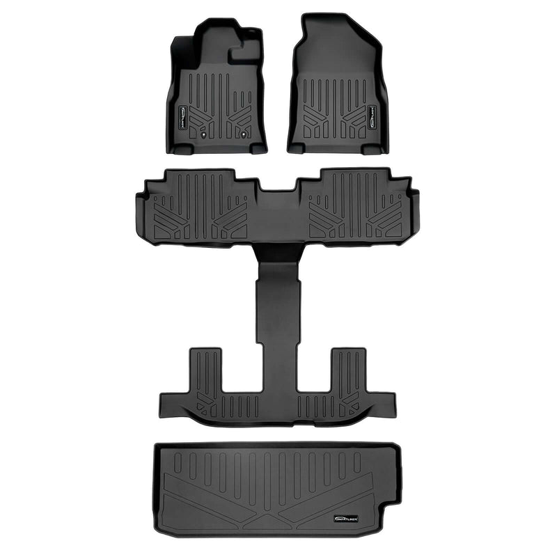 Load image into Gallery viewer, Smart Trim™ Floor Liners For 2019-2026 Subaru Ascent (2nd Row Bucket) and With Subwoofer in the Cargo Area
