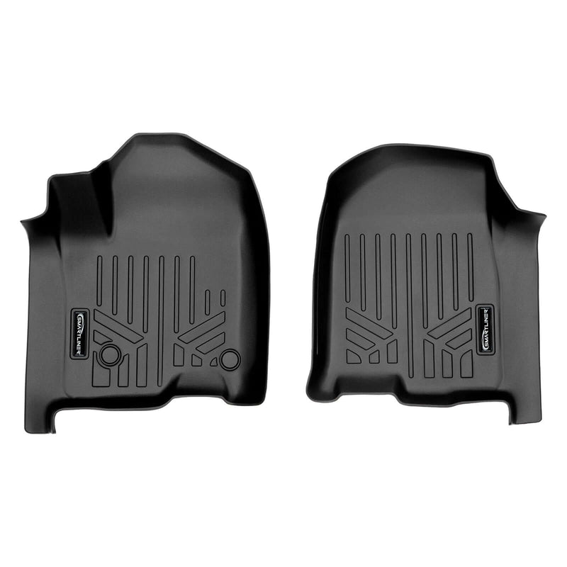Load image into Gallery viewer, SmartCoverage™ Floor Liners For 2019-2026 Chevy Silverado 1500 Crew Cab (1st Row Bench) (No OTH) | Carpet | [No 2nd Row Storage]
