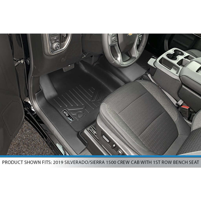Load image into Gallery viewer, SMARTLINER Custom Fit Floor Liners For 2019-2021 Silverado/Sierra 1500/2500/3500 Crew Cab with 1st Row Bench Seat (No underseat)
