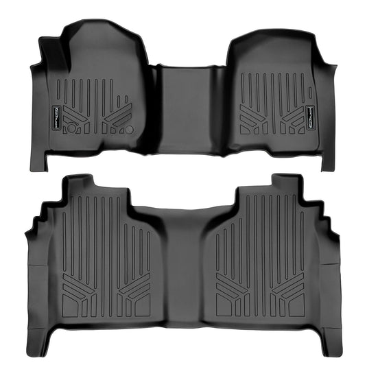 SMARTLINER Custom Fit Floor Liners For 2019-2022 Silverado/Sierra 2500/3500 Crew Cab with 1st Row Bench Seat