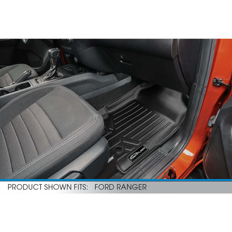 Load image into Gallery viewer, SmartCoverage™ Custom Fit Floor Liners For 2019-2023 Ford Ranger SuperCrew Cab (Carpet Flooring)
