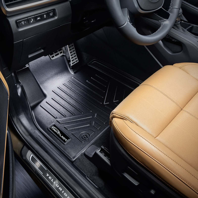 Load image into Gallery viewer, SMARTLINER AUTO™ Custom Fit Floor Liners For 2020-2025 Kia Telluride with 2nd Row Bucket Seat No Center Console with in between Coverage
