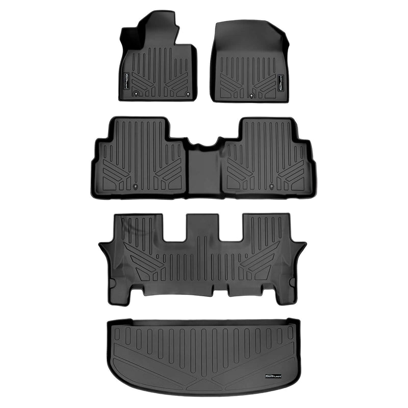 Load image into Gallery viewer, SMARTLINER Custom Fit Floor Liners For 2020-2025 Kia Telluride with 2nd Row Bucket Seats With Center Console
