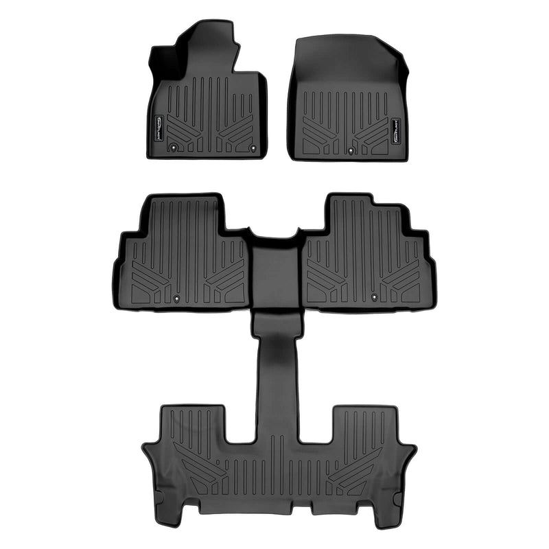 Load image into Gallery viewer, SMARTLINER AUTO™ Custom Fit Floor Liners For 2020-2025 Kia Telluride with 2nd Row Bucket Seat No Center Console with in between Coverage
