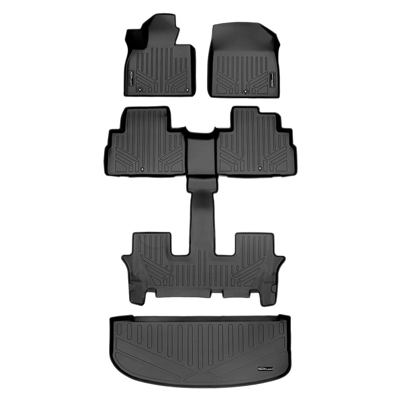 Load image into Gallery viewer, SMARTLINER AUTO™ Custom Fit Floor Liners For 2020-2025 Kia Telluride with 2nd Row Bucket Seat No Center Console with in between Coverage
