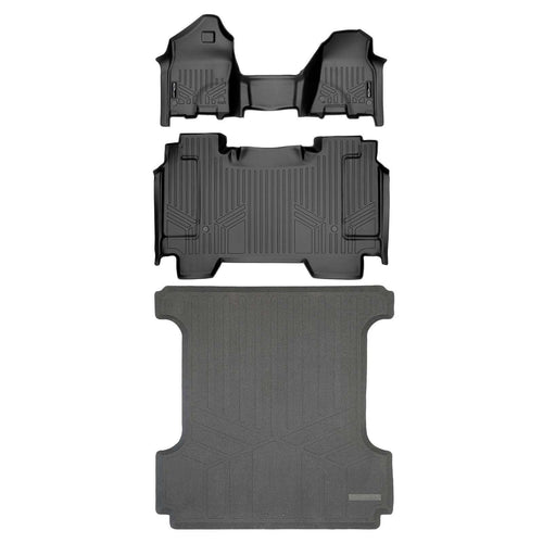 SmartCoverage™ Custom Fit Floor Liners For 2019 - 2024 Ram 1500 Crew Cab Vinyl Floor with 1st Row Bench Seat