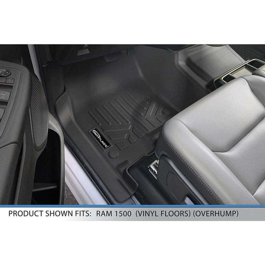 SmartCoverage™ Custom Fit Floor Liners For 2019 - 2024 Ram 1500 Crew Cab Vinyl Floor with 1st Row Bench Seat
