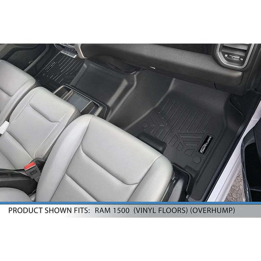 SMARTLINER Custom Fit Floor Liners For 19-21 Ram 1500 Quad Cab Vinyl Floor with 1st Row Bench Seat