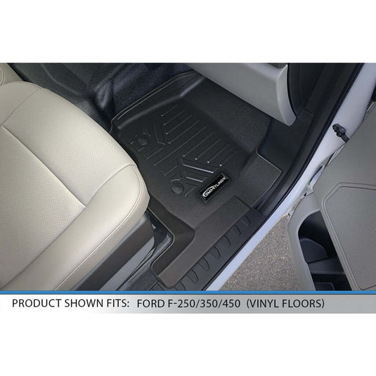 SMARTLINER Custom Fit Floor Liners For 2017-2022 SuperCrew with Vinyl Flooring and Bench Seat with rear underseat storage