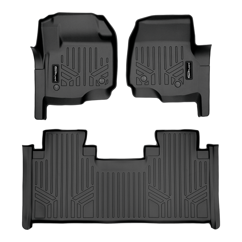 Load image into Gallery viewer, SMARTLINER Custom Fit Floor Liners For 2017-2025 Ford F-250|F-350 SuperCab with 1st Row Bench Seat with Vinyl Flooring | No OTH
